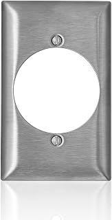 Leviton 1-Gang Single Wallplate, Standard Size, Magnetic Stainless Steel, C-Series,SL723