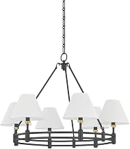Hudson Valley Lighting MDS1800-AGB/DB Howard - 6 Light Chandelier - 23 Inches Tall and 32.75 Inches Wide - Aged Brass/Distressed Bronze