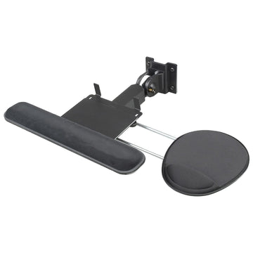 Folding Keyboard & Mouse Tray for Orbit Workstation by Global Industrial – 18" x 20", Black, Model 250966