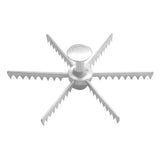 Browne 6 Slice Pie Marker by Browne Foodservice – 6-Cut, Aluminum, Silver, Model 8406