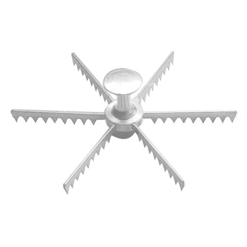 Browne 6 Slice Pie Marker by Browne Foodservice – 6-Cut, Aluminum, Silver, Model 8406