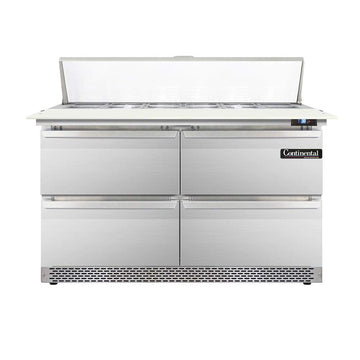 DL48-12C-FB-D Designer Line Sandwich Unit by Continental Refrigerator – Commercial Grade