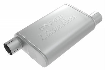 : Turbo Pro Muffler 2.5 Inch Offset Inlet/Offset Outlet by Pypes Performance Exhaust – Stock, Stainless Steel, Multi, Model MVT10