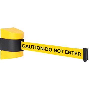 Wall Mount Retractable Belt Barrier by Global Industrial – ABS Plastic, Yellow, Model GLOBAL-WP400Y-YBC150