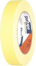 Shurtape CP 631 General Purpose Grade, Medium-High Adhesion Colored Masking Tape, Social Distancing Marking, 24mm x 55m, Yellow, Case of 36 Rolls (120410)