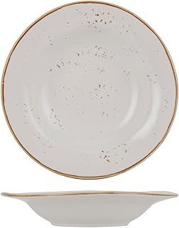 Tuxton Artisan Geode Geode Agave Reactive Natural 9-1/2-Ounce Rim Soup, Case of 24, Brown/White; Scratch Resistant; Chip Resistant; Lead & Cadmium Free; Dishwasher, Microwave, Oven Safe