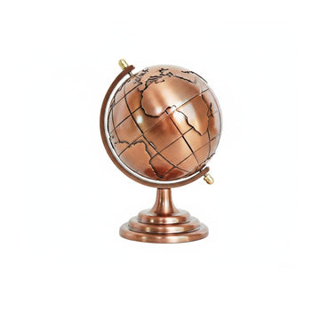 Globe Model by Generic – 3.15 x 3.15 x 4.72 in, Alloy, Red, Model Q2026P08L18M1910303E5WA3