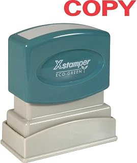 Xstamper One-Color Title Message Stamp, "Copy, " Pre-Inked/Re-Inkable, Red (1359)