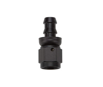 Pushlock Hose End Black Straight by Allstar Performance – 6mm, Metal, Black, Model ALL49412