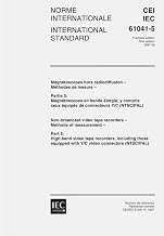 IEC 61041-5 Ed. 1.0 b:1997, Non-broadcast video tape recorders - Methods of measurement - Part 5: High-band video tape recorders, including those equipped with Y/C video connectors (NTSC/PAL)