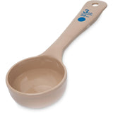 Measure Miser Plastic Measuring Spoon with Short Handle by Carlisle FoodService Products – 3 Ounces Short Handle, 3.0 ounces, Polycarbonate, Beige, Model 432606