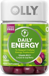 OLLY Gummy Active Immunity+Elderberry 45 Gummies Berry Flavor & Daily Energy Gummy Tropical Flavor 60 Count