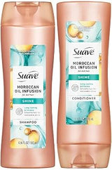 Suave Moroccan Oil Infusion Shampoo and Conditioner Set, 12.6 Oz Ea