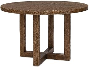 Hooker Driftwood 48in Round Dining Table in Brown Wood Furniture
