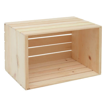 Small Wood Crate Riser by Retail Resource – Natural, Model USC2