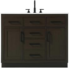Alden 42" Single Bathroom Vanity in Mocha Brown