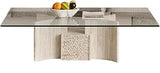 Mesa para Centro De Sala Stone Glass Coffee Table Living Room Table Home Multifunctional Furniture Long Table Coffee Table