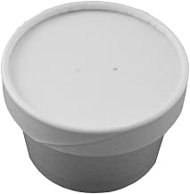 Inno-Pak 193955484 Double Insulated Paperboard Lid for Food Container, Small, 0.75" x 3.75" x 0.75" (Pack of 500)