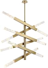 Elegant Lighting Ari 6-Bar Pendant in Satin Gold