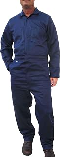 Tillman 6950B 9 oz. Navy Flame Resistant Westex Indura Coveralls, Medi