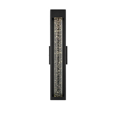 Amaris LED Outdoor Wall Sconce Black by Lighting Design – Aluminium, Iron, and Glass, Black