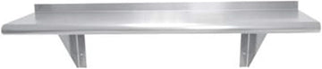 Advance Tabco Stainless Steel Wall Shelf - Floating Shelves for Bathroom, Kitchen, Living Room - Modern Decor 24" L X 12" W X 48" H