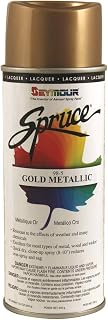 Seymour of Sycamore 98-5 16 oz Spruce Metallics Spray Paint44; Gold - Pack of 12