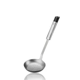 Slotted Spoon Silver PRIMELINE by GEFU – Ø 11 cm, L 34 cm, Stainless Steel, Silver, Model 29210