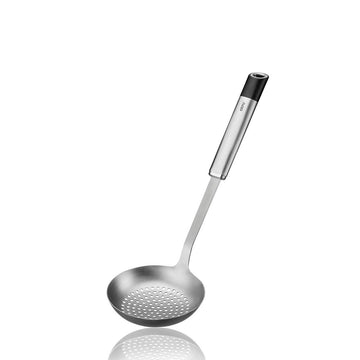 Slotted Spoon Silver PRIMELINE by GEFU – Ø 11 cm, L 34 cm, Stainless Steel, Silver, Model 29210