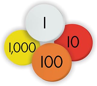 Teacher Created Resources Teacher Sensational Math Place Value Discs 4-Value Whole Numbers, Set of 1200