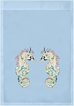 FL388B 12.5 x 18 in. Betsys Seahorses on Light Blue Flag