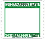 Labelmaster CFGAWM7 Non-Hazardous Waste Label, Blank Open Box, Pin-Feed Paper (Pack of 500)