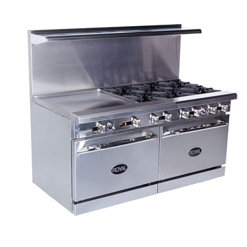 RR-6G24 60" Gas Range - 6 Burners by Royal Range – Commercial Grade