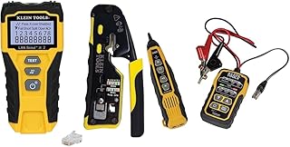 KLEIN TOOLS Cable Tester and Tracer Kit with Crimper, Stripper, Cutter | 80072 and VDV500-820