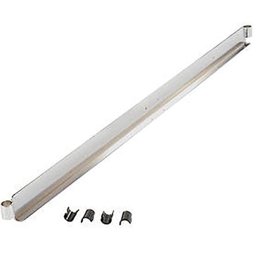 60" W Chrome Bin Rail by Global Industrial – 60 inches (W) x 3.9 inches (L) x 2 inches (H), chrom, Chrome, Model BR60