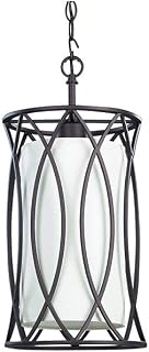 LTD. IPL320A01ORB9 Canarm LTD. Monica 1-Light Chain, Drum Pendant Oil Rubbed Bronze, 8-3/8 Inches
