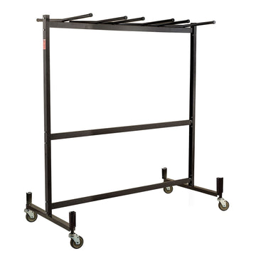 Double Tier Chair and Table Cart by Global Industrial – Steel, Brown, Model INT-42-8