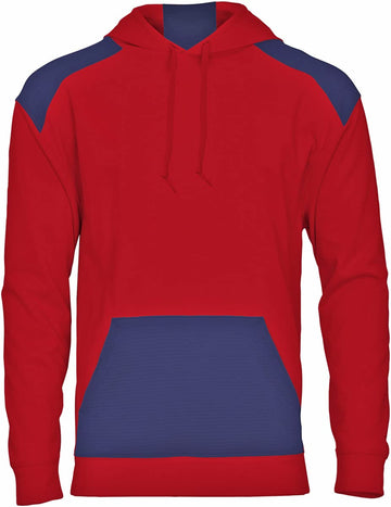 Breakout Performance Fleece Ho - M - RD/NY by Badger Sports – Blend, Multi, Model BAD-1440