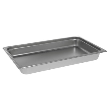 Steam Table Pan Hotel Pan Full Size Stainless Steel - 2 1/2 D by HUBERT – 2.5 inches (depth), 2.5 inches, Stainless Steel, Model AST-2002