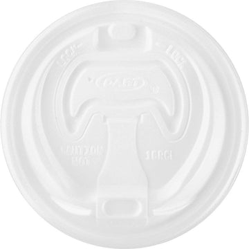 Dart 16RCL Optima Reclosable Lid – Fits 12-24 oz Foam Cups, White, 1000/Carton