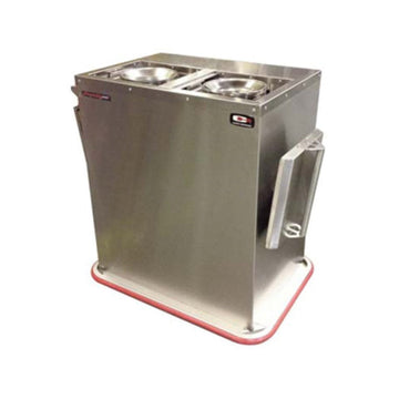 2-Silo (60 bases or 75 Plate Capacity Per Silo) Combination Base Plate Heater by Carter-Hoffmann – Stainless Steel, Model PH2S