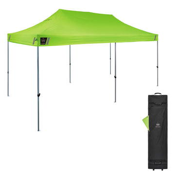 Pop Up Canopy Tent by Ergodyne – Single, Polyester, Lime, Model 12915