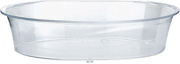 Cal-Mil 316-10-12 Turn N Serve Shallow and Deep Trays, 10" Diameter, 2.5" Height, Clear (Pack of 6)