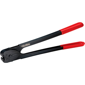 Sealer for 3/4" Strap Width by Global Industrial – 15.95"L x 4.13"W x 1.38"H, Steel, Black, Model C3126