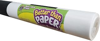 Teacher Created Resources Better Than Paper® Bulletin Board Roll, 4' x 12', Black & White Stripes, Pack of 4