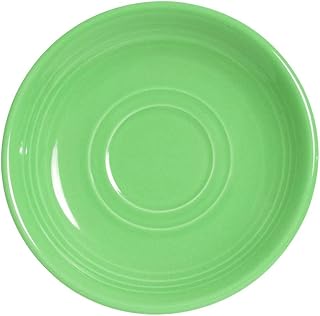 Tuxton China CTE-060 Saucer, 6" Diameter, Round, Microwave and Dishwasher Safe, Oven Proof, Fully Vitrified, Ceramic, TuxCare, Healthcare, Concentrix, Cilantro, Pack of 24