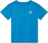 Champion Boys T-Shirt with Embroidered Logo Short Sleeve Crew Neck Cotton Tee Shirts for Kids