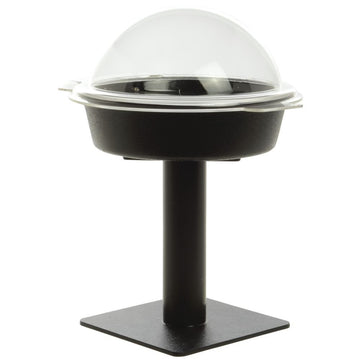 Cal-Mil Black Base with Dome Sample Display Stand - 9"Dia x 14"H by ALC – Plastic, Black, Model 688640161253