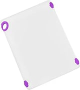 Winco 18" x 24" Purple Non-Slip Cutting Board with Hook | Dishwasher safe, Non-slip feet, Built-in hook, Reduces knife dulling, Great for Charcuterie, Appetizers and Buffet Displays