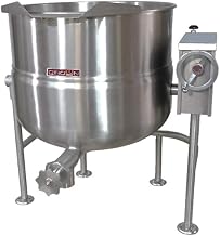 Crown DLT-80 Direct Steam Tilting Kettle with 80 Gallon Capacity & 2/3 Jacket